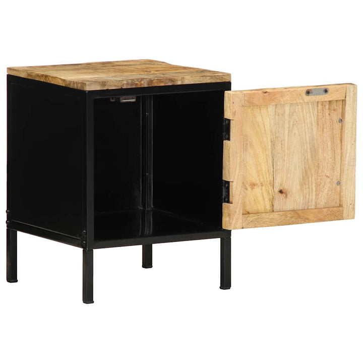 Natskab 2 pcs Brun og sort 30 x 30 x 40 cm Massivt mangotræ