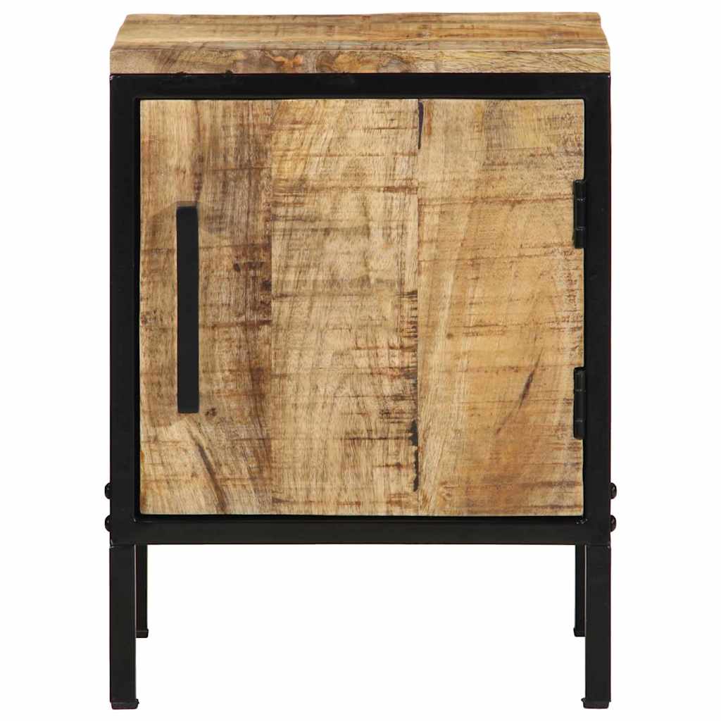 Natskab 2 pcs Brun og sort 30 x 30 x 40 cm Massivt mangotræ