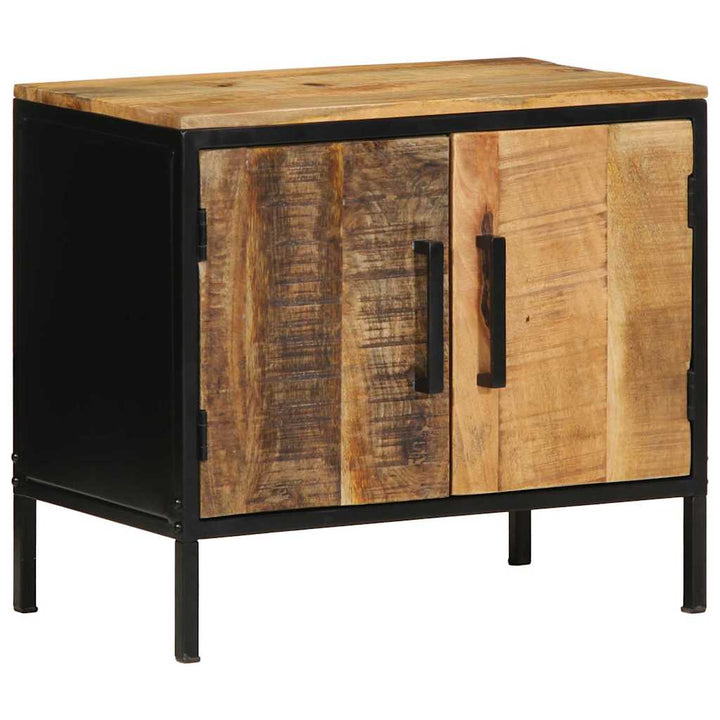 Natskab Brun og sort 50 x 30 x 45 cm Massivt mangotræ