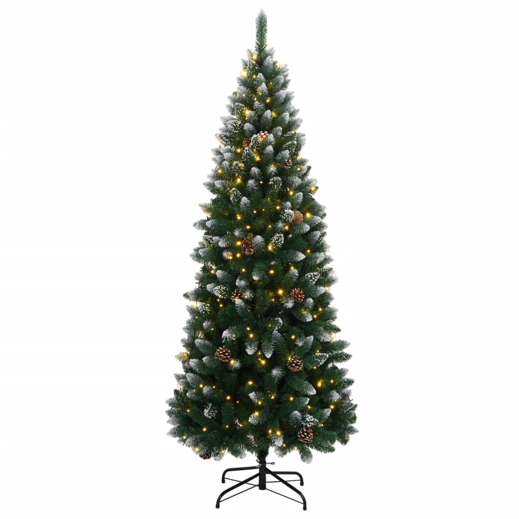 kunstigt juletræ med 300 LED-lys 240 cm