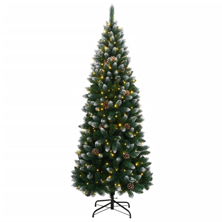 kunstigt juletræ med 300 LED-lys 240 cm