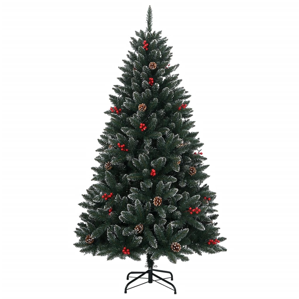 kunstigt juletræ med 300 LED-lys 180 cm