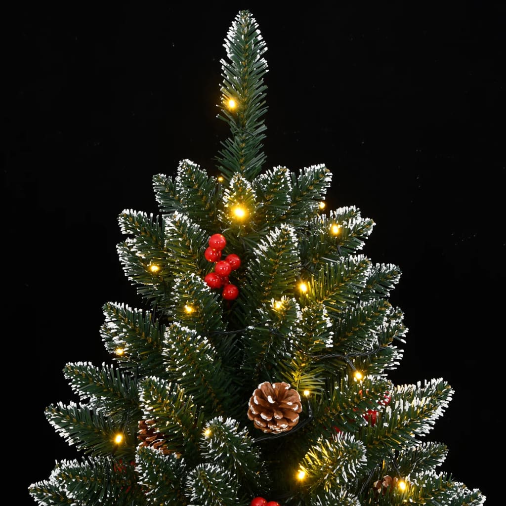 kunstigt juletræ med 300 LED-lys 180 cm
