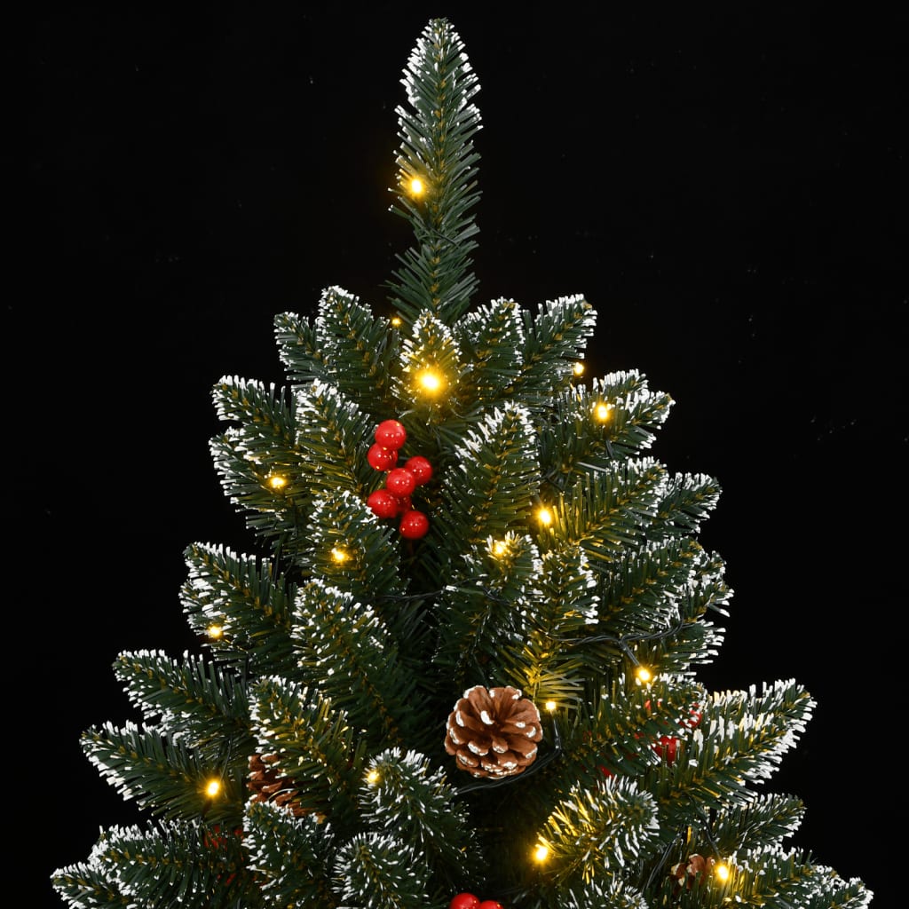 kunstigt juletræ med 300 LED-lys 210 cm