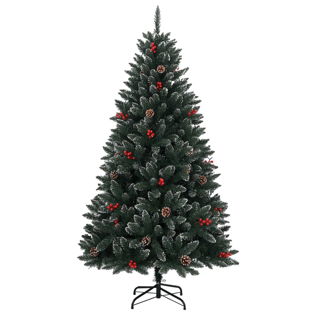 kunstigt juletræ med 300 LED-lys 240 cm