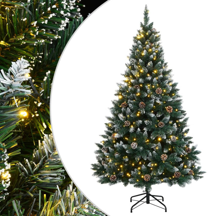 kunstigt juletræ med 300 LED-lys 240 cm