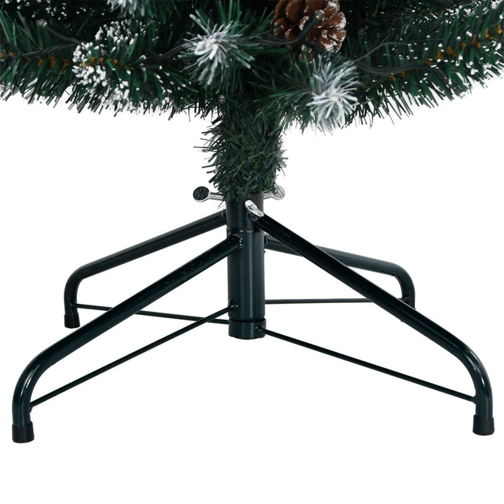 kunstigt smalt juletræ med 300 LED-lys 240 cm