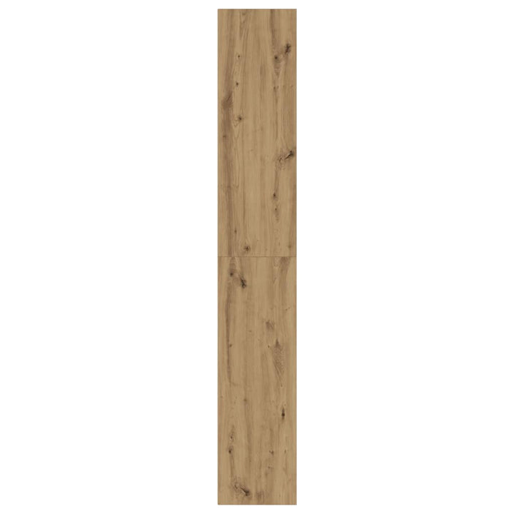 bogreol 80x30x189 cm konstrueret træ egetræsfarve