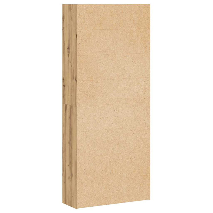 bogreol 80x30x189 cm konstrueret træ egetræsfarve
