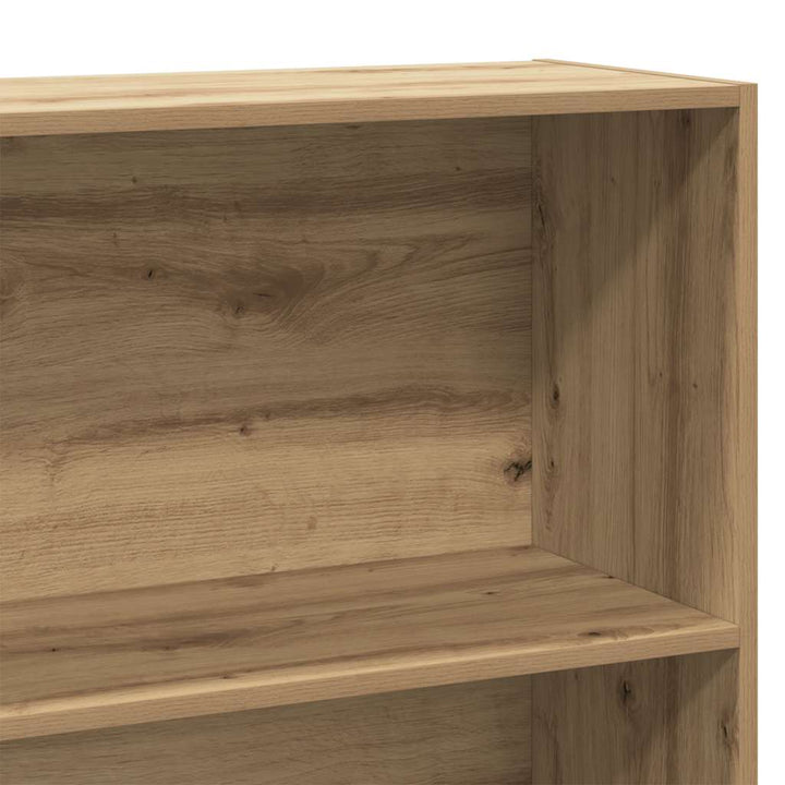 bogreol 80x30x189 cm konstrueret træ egetræsfarve