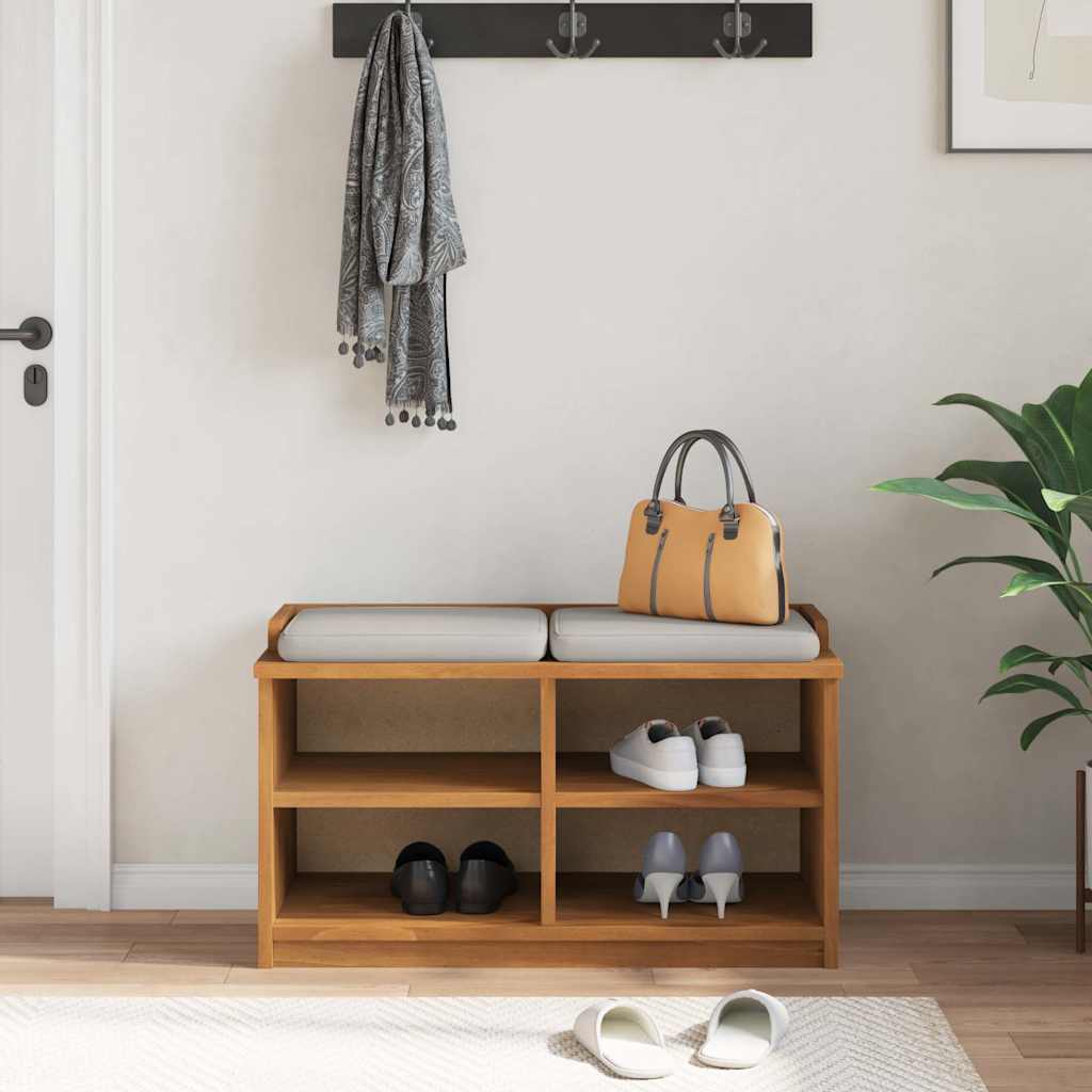 entrébænk SANDNES 87x40x50 cm massivt fyrretræ