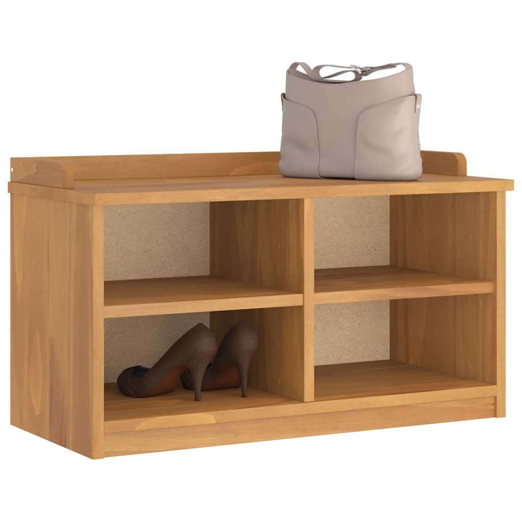entrébænk SANDNES 87x40x50 cm massivt fyrretræ