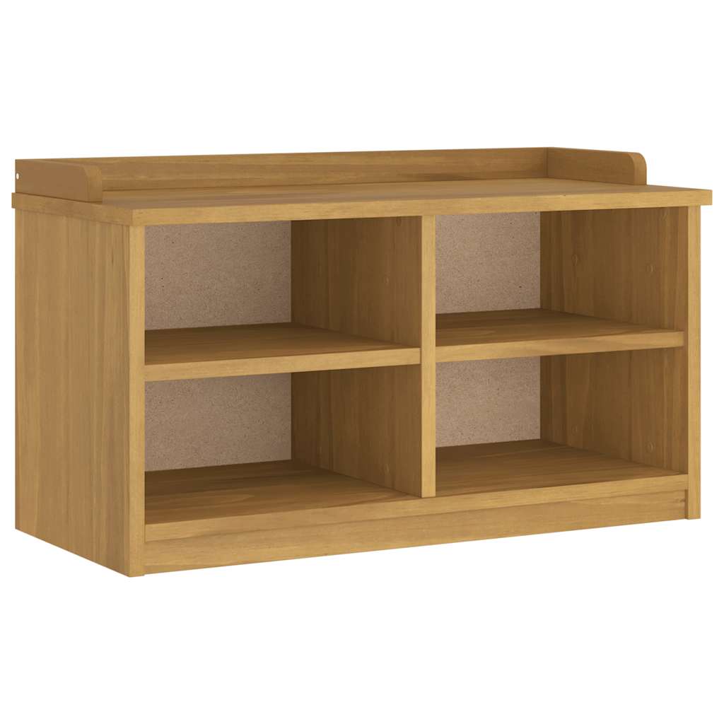 entrébænk SANDNES 87x40x50 cm massivt fyrretræ