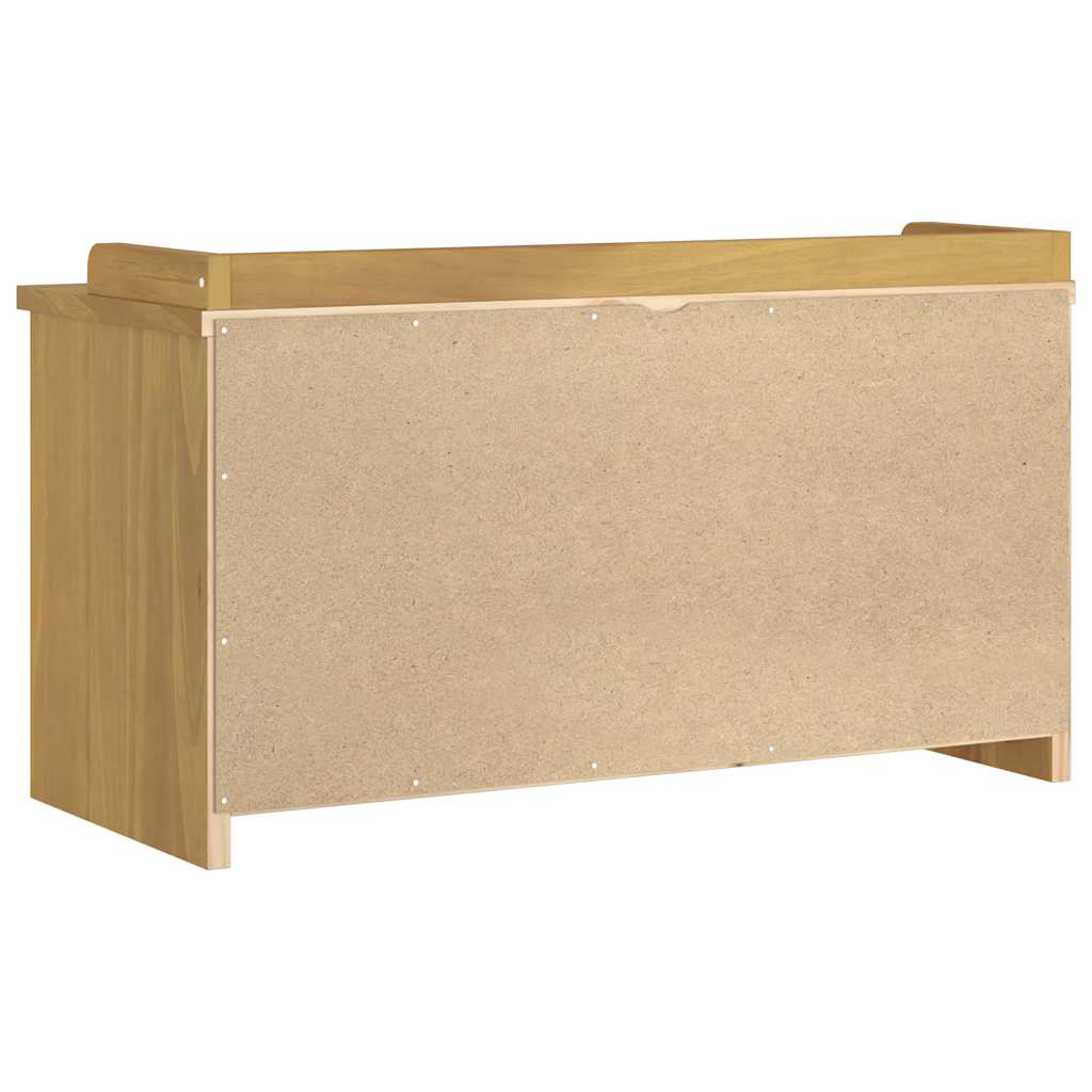 entrébænk SANDNES 87x40x50 cm massivt fyrretræ