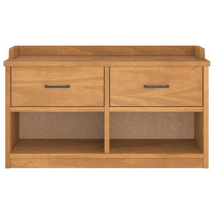 entrébænk SANDNES 87x40x50 cm massivt fyrretræ
