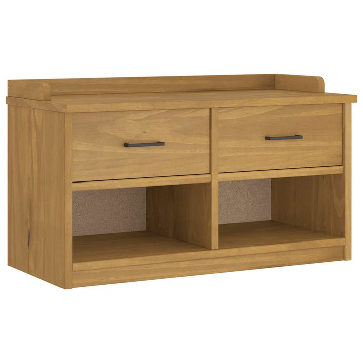 entrébænk SANDNES 87x40x50 cm massivt fyrretræ