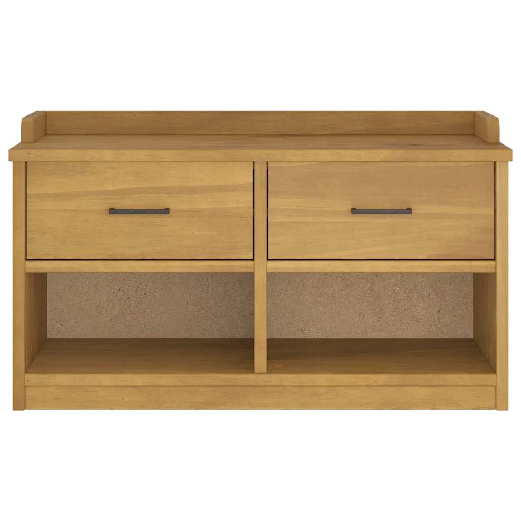 entrébænk SANDNES 87x40x50 cm massivt fyrretræ
