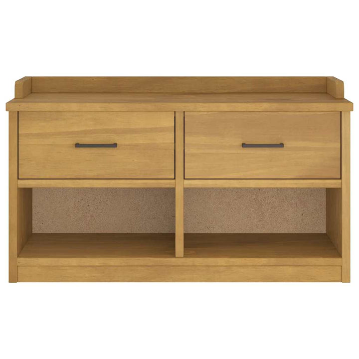 entrébænk SANDNES 87x40x50 cm massivt fyrretræ
