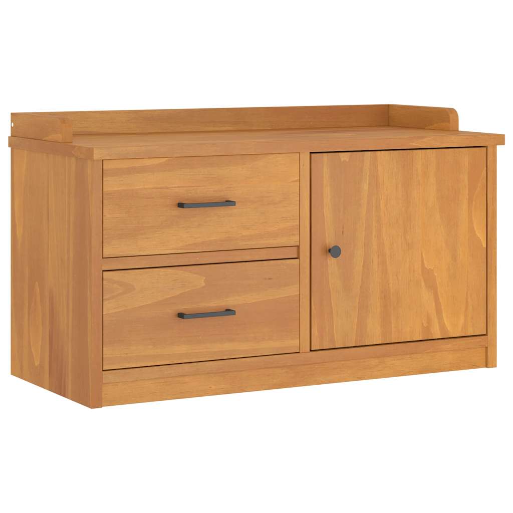 entrébænk SANDNES 87x40x50 cm massivt fyrretræ