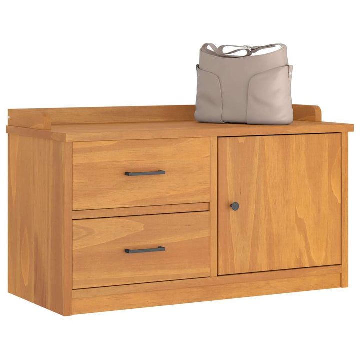 entrébænk SANDNES 87x40x50 cm massivt fyrretræ