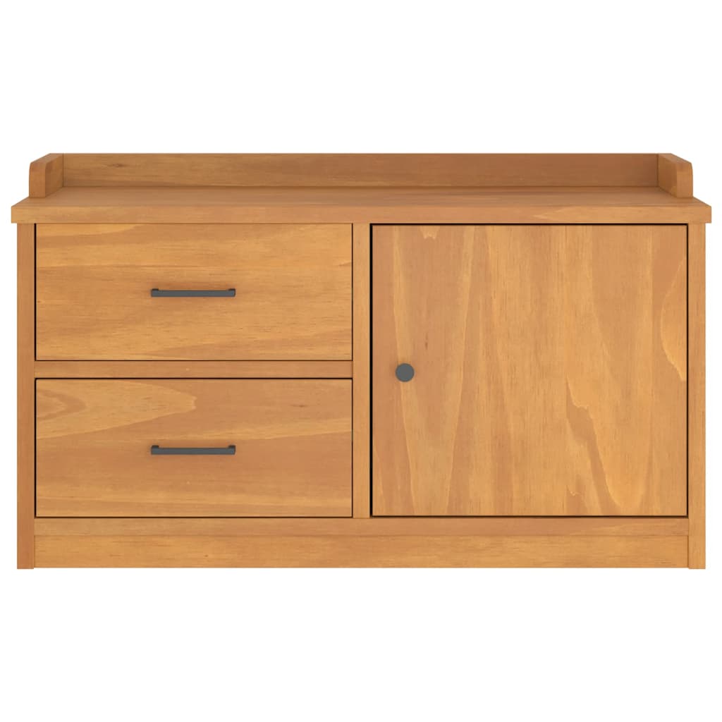 entrébænk SANDNES 87x40x50 cm massivt fyrretræ