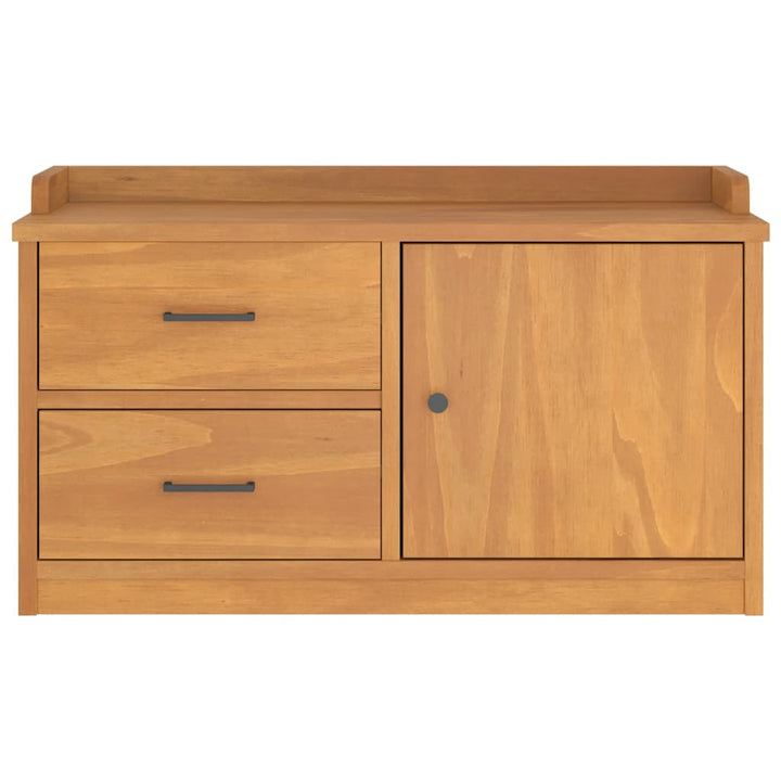 entrébænk SANDNES 87x40x50 cm massivt fyrretræ