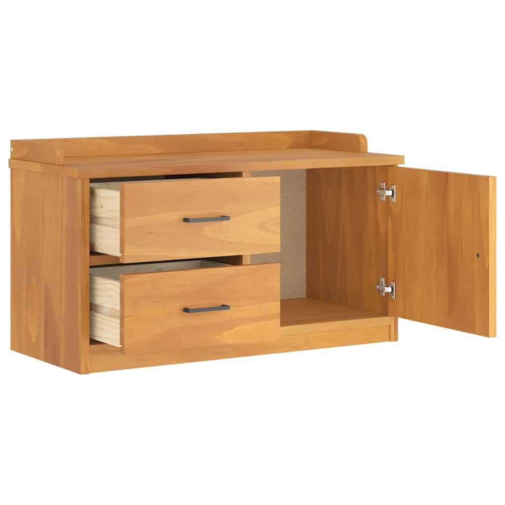 entrébænk SANDNES 87x40x50 cm massivt fyrretræ