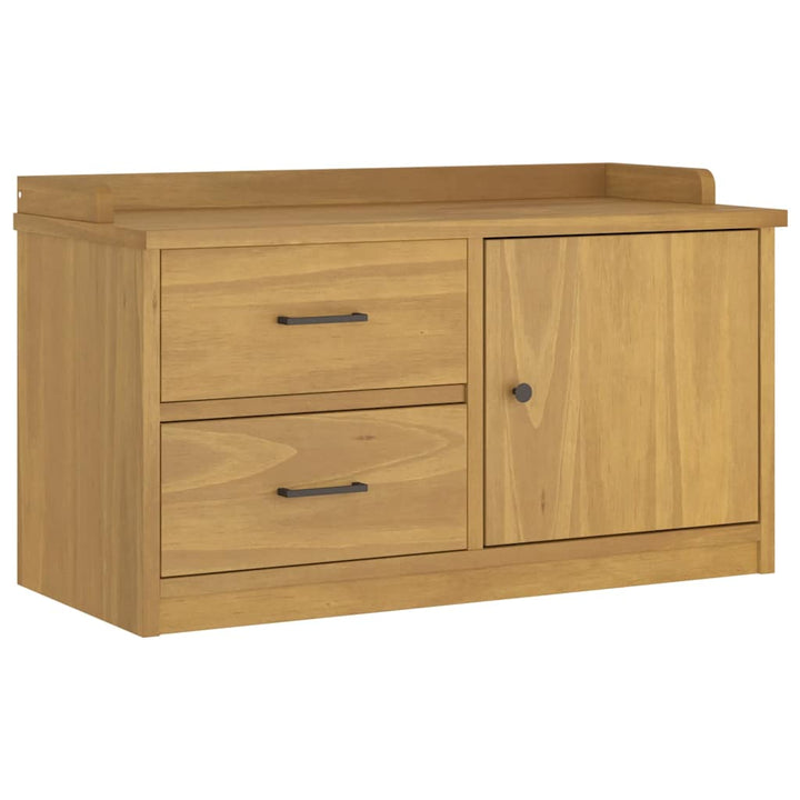 entrébænk SANDNES 87x40x50 cm massivt fyrretræ