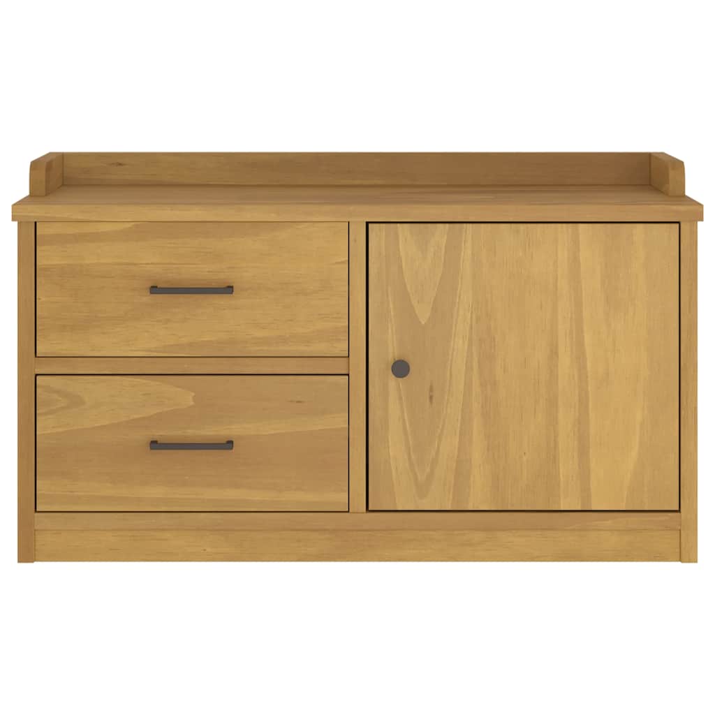 entrébænk SANDNES 87x40x50 cm massivt fyrretræ