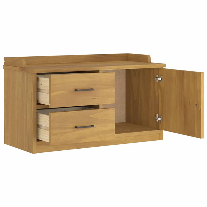 entrébænk SANDNES 87x40x50 cm massivt fyrretræ