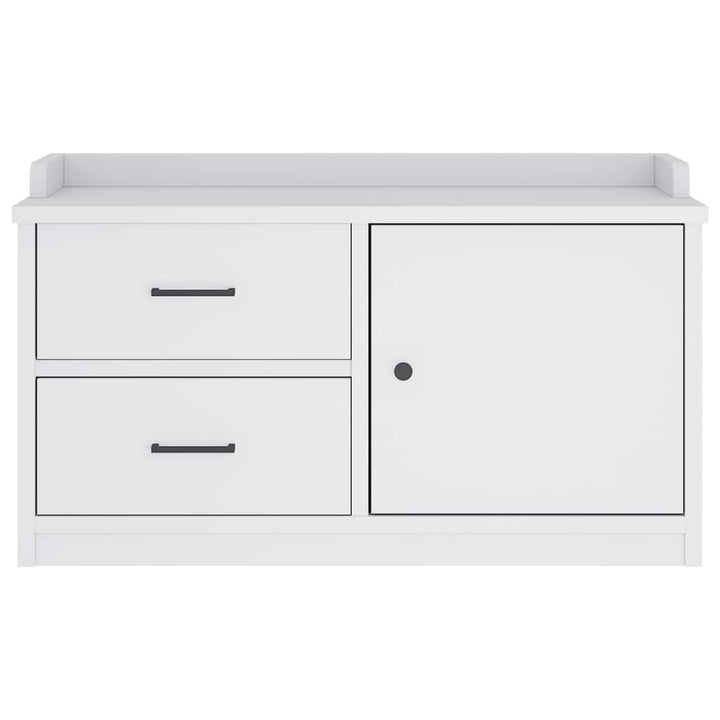 entrébænk SANDNES 87x40x50 cm massivt fyrretræ hvid