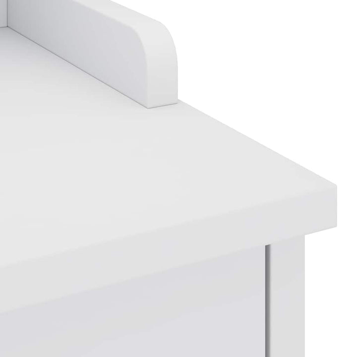 entrébænk SANDNES 87x40x50 cm massivt fyrretræ hvid