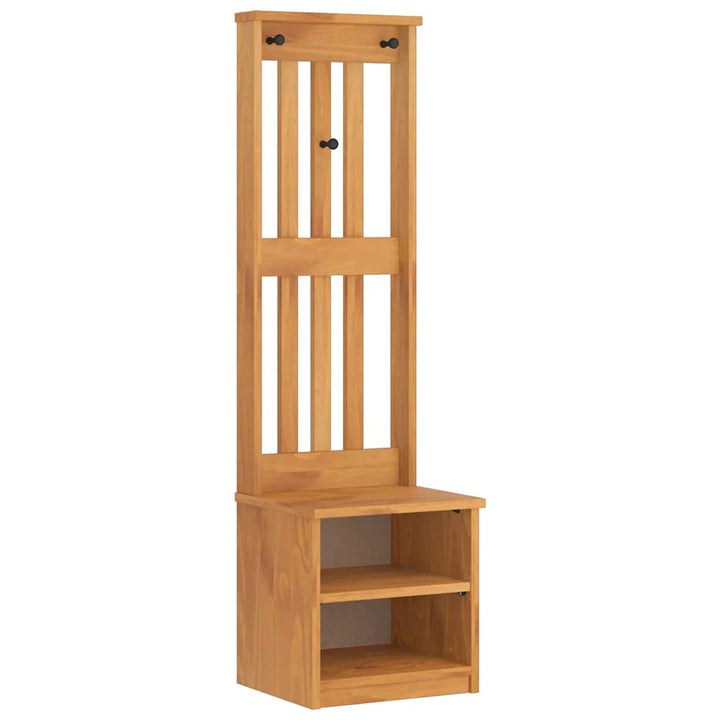 Hall træ SANDNES 45x40x159,5 cm massivt fyrretræ