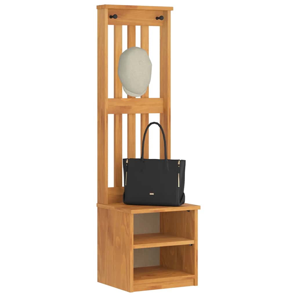 Hall træ SANDNES 45x40x159,5 cm massivt fyrretræ