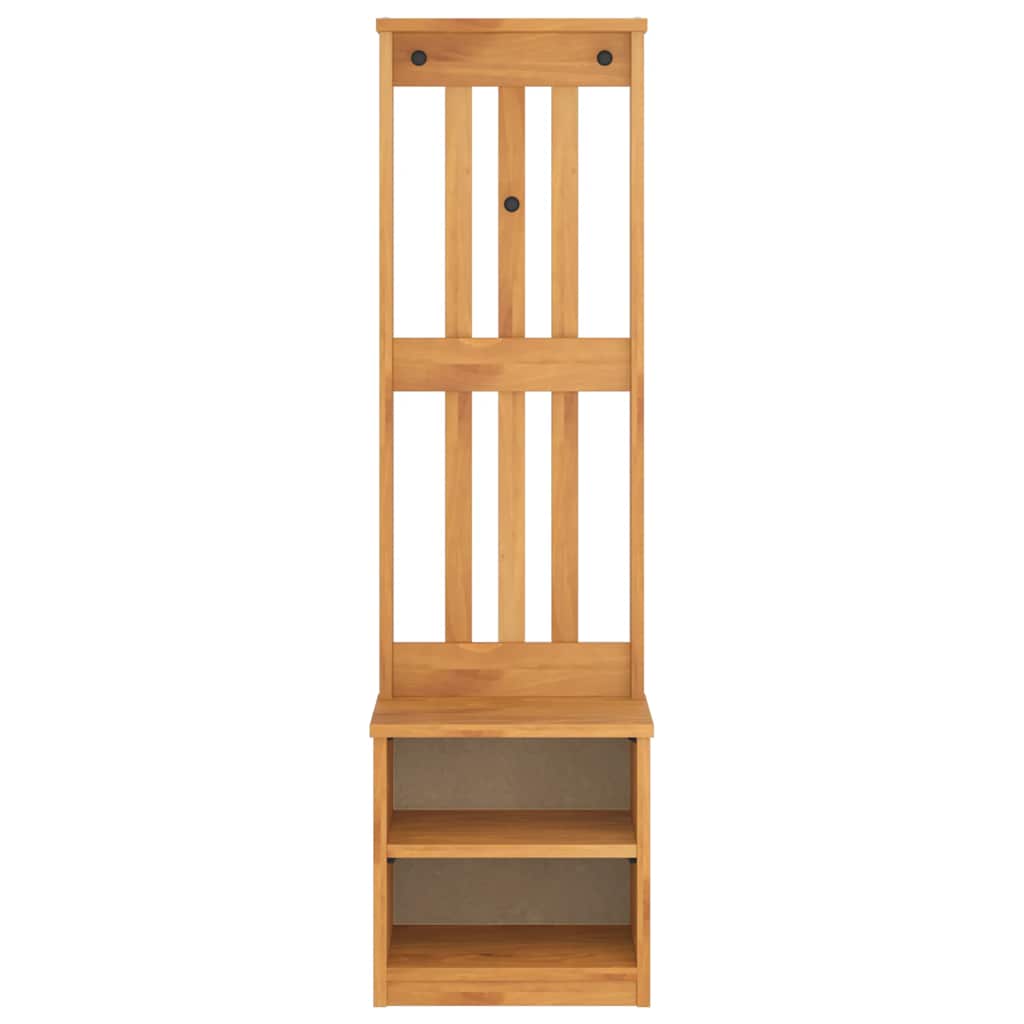 Hall træ SANDNES 45x40x159,5 cm massivt fyrretræ