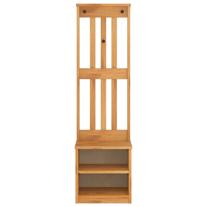 Hall træ SANDNES 45x40x159,5 cm massivt fyrretræ