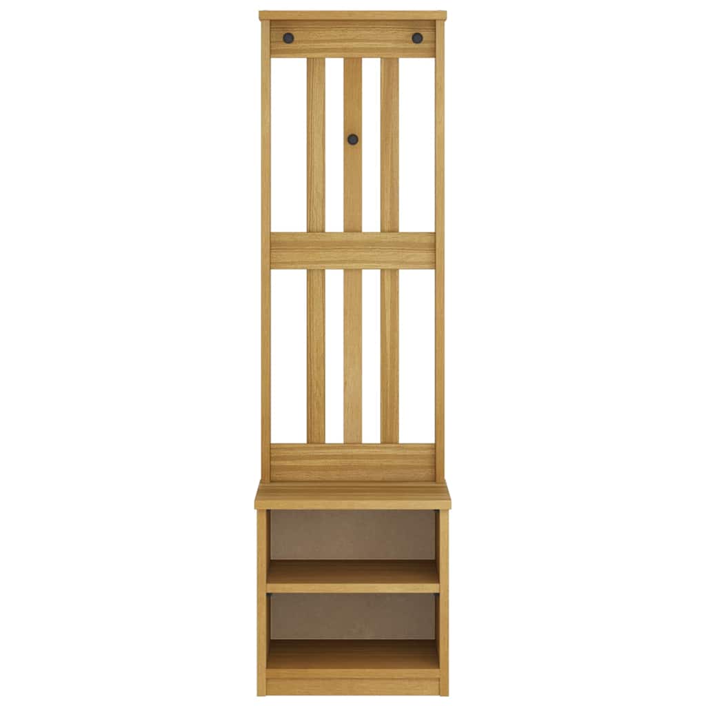 Hall træ SANDNES 45x40x159,5 cm massivt fyrretræ