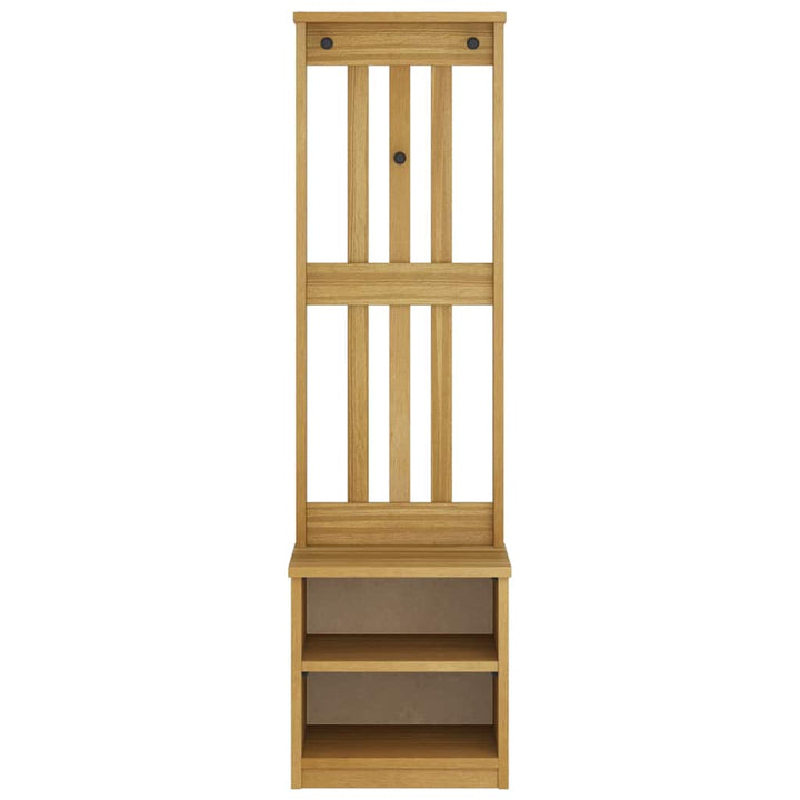 Hall træ SANDNES 45x40x159,5 cm massivt fyrretræ