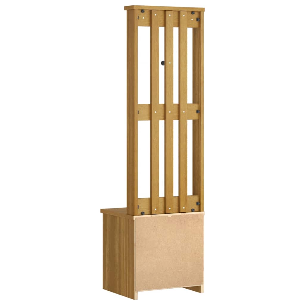 Hall træ SANDNES 45x40x159,5 cm massivt fyrretræ