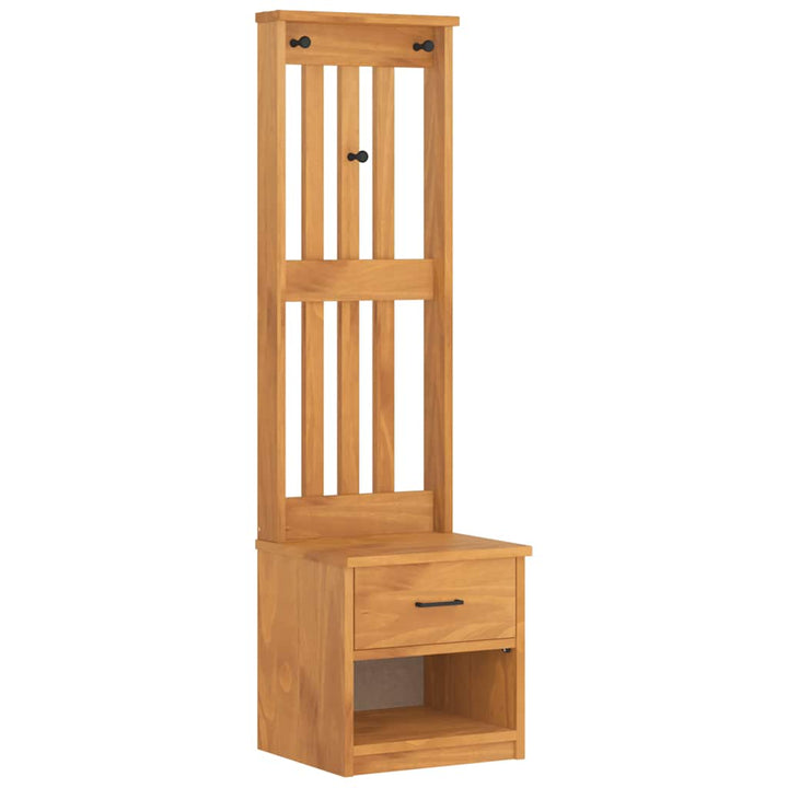 Hall træ SANDNES 45x40x159,5 cm massivt fyrretræ