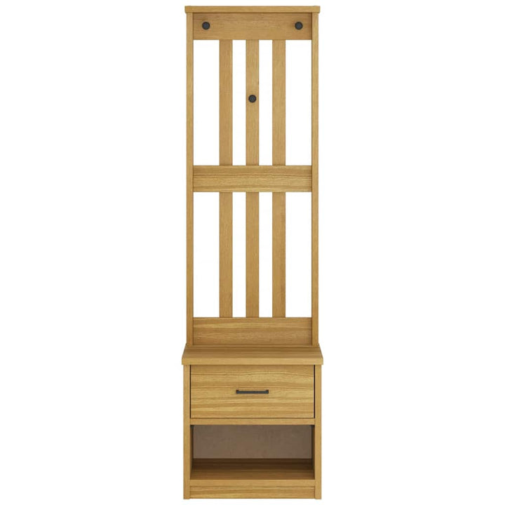 Hall træ SANDNES 45x40x159,5 cm massivt fyrretræ