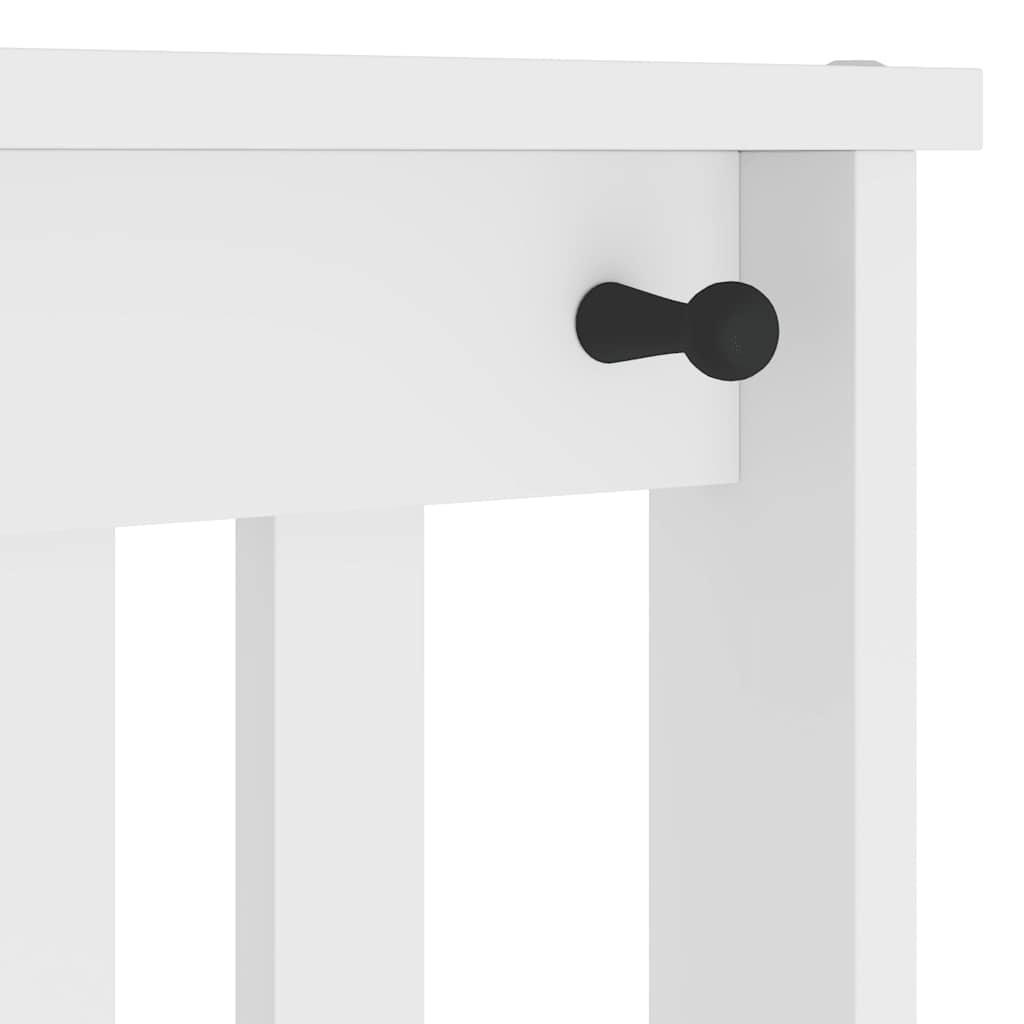 Hall træ SANDNES 45x40x159,5 cm massivt fyrretræ hvid