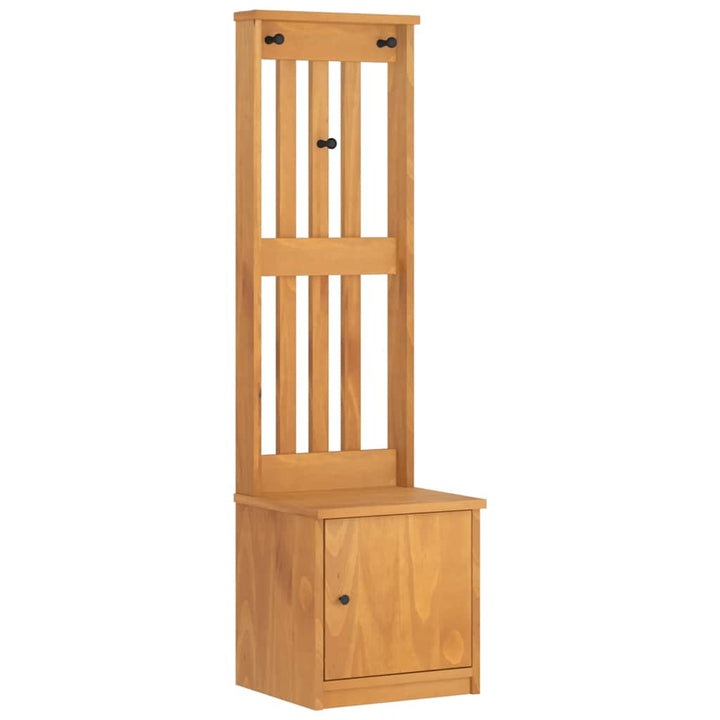 Hall træ SANDNES 45x40x159,5 cm massivt fyrretræ