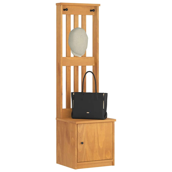 Hall træ SANDNES 45x40x159,5 cm massivt fyrretræ
