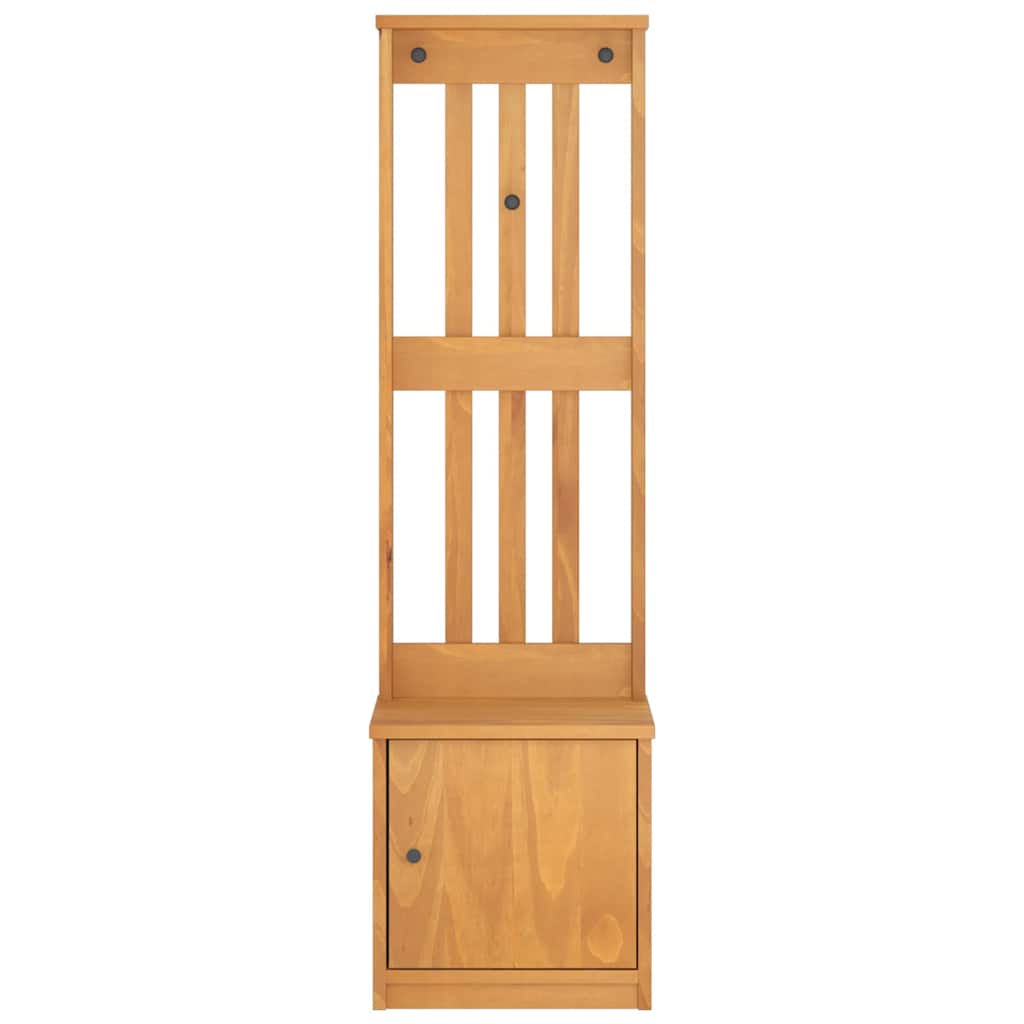 Hall træ SANDNES 45x40x159,5 cm massivt fyrretræ