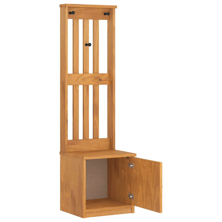 Hall træ SANDNES 45x40x159,5 cm massivt fyrretræ