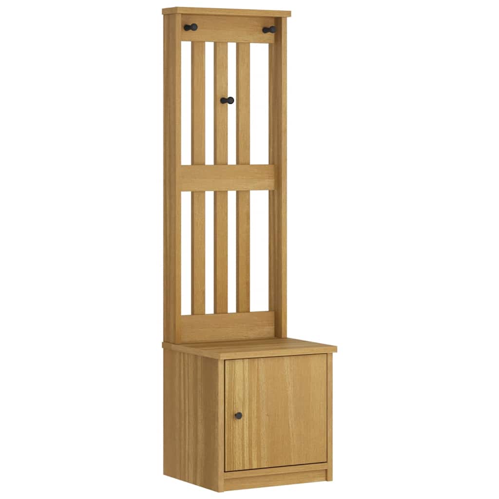 Hall træ SANDNES 45x40x159,5 cm massivt fyrretræ