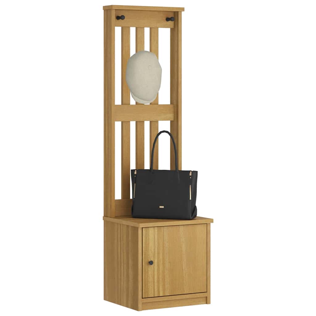 Hall træ SANDNES 45x40x159,5 cm massivt fyrretræ
