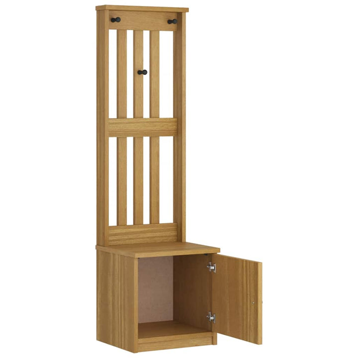 Hall træ SANDNES 45x40x159,5 cm massivt fyrretræ