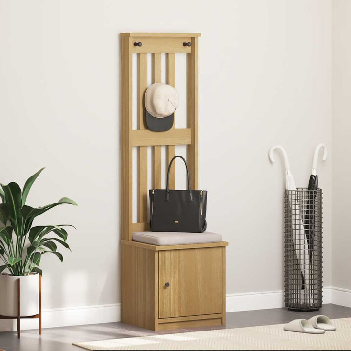 Hall træ SANDNES 45x40x159,5 cm massivt fyrretræ
